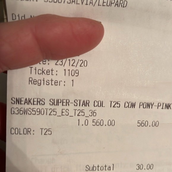 Golden goose sneakers Super star cow pony -metallic pink. Size 36. - Picture 10 of 11